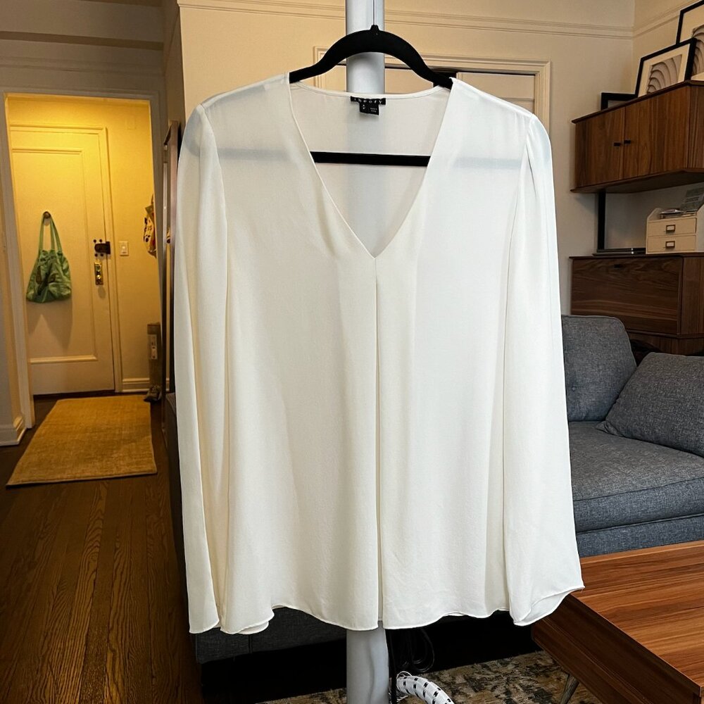 Theory Silk Blouse - Picture 1 of 6